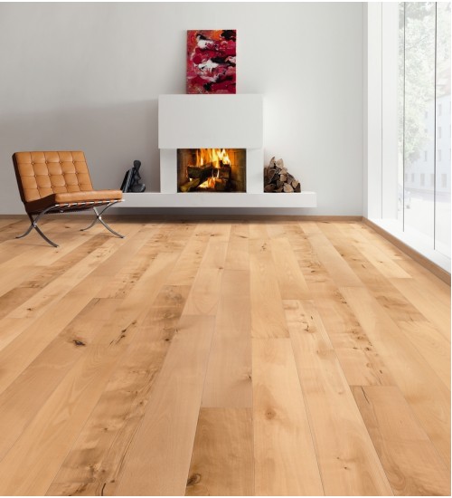 德国汉诺地板三层橡木Plank 1-Strip 180 2V Ash Light White Universal brushed 538952